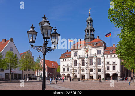 L'hôtel de ville de Lüneburg en Basse-Saxe, Allemagne. Banque D'Images