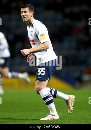 Preston North End's David Nugent en action au cours de la Sky Bet match de championnat à Deepdale, Preston. Banque D'Images