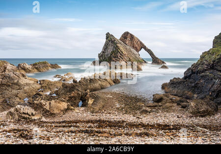 Fiddle Bow, Portknockie Rock, Ecosse Banque D'Images