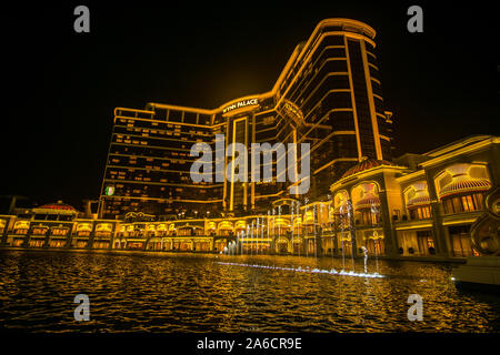Visiter le Wynn Palace hotel à Macao dans l'île de Taipa côté pendant la water show , cet endroit est tout simplement incroyable avec son design de luxe et le câble c Banque D'Images
