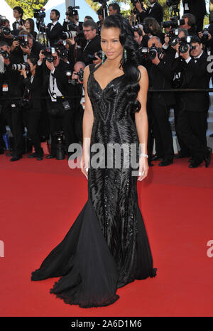 CANNES, FRANCE. 22 mai 2012 : la chanteuse Cassie au gala 'Tuer doux' en compétition au 65e Festival de Cannes. © 2012 Paul Smith / Featureflash Banque D'Images