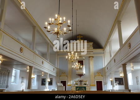 Innenaufnahme der Evangelischen Dreikönigskirche, Bad Bevensen, Niedersachsen, Deutschland Banque D'Images