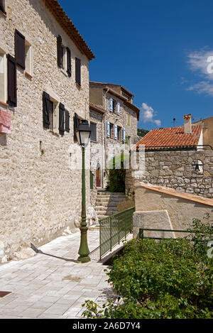 Chemin de ronde et maisons Mons Var Provence France Banque D'Images