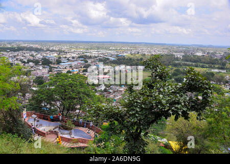 Belle vue de dewas ville depuis le sommet de la colline Banque D'Images