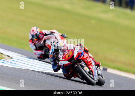 26 octobre 2019 ; Grand Prix de Phillip Island, l'île de Phillip Island, Victoria, Australie ; Moto GP d'Australie, jour admissible ; le nombre 43 Pramac Racing rider Jack Miller lors des essais libres 4 - usage éditorial Banque D'Images