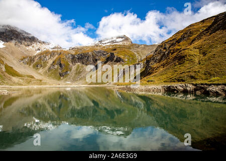 An der Großglockner Hochalpenstraße in Österreich, hochalpine Gebirgsstraße die die beiden österreichischen Bundesländer Salzbourg et Carinthie verbind Banque D'Images