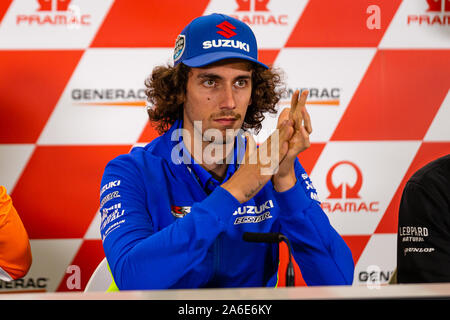 Phillip Island, Australie. 26 octobre, 2019. Alex rin pendant la conférence de presse de qualification lors des Essais Libres 4 à l'Promac Generac Australian MotoGP. Crédit : Dave Hewison/Alamy Live News Banque D'Images