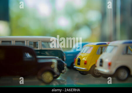 Hobby collection de die-cast obsolètes les modèles d'automobiles Banque D'Images