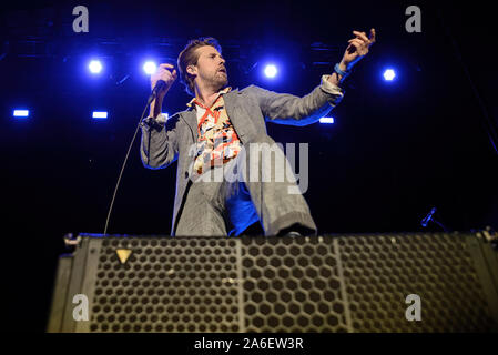 MADRID - 7 SEPT : Kaiser Chiefs (indie rock) produisent en concert à Dcode Music Festival le 7 septembre 2019 à Madrid, Espagne. Banque D'Images