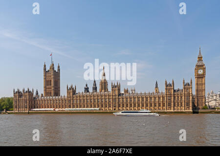 Chambres du Parlement et Big Ben, Londres, Grande-Bretagne. Banque D'Images