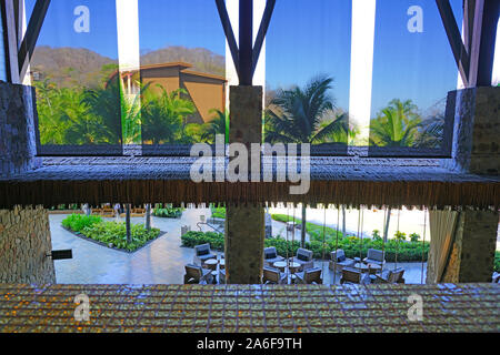 Jaco, COSTA RICA - 20 MAR 2019- Vue de l'établissement Four Seasons Resort Costa Rica, un luxueux hôtel de plage situé sur la presqu'île près de Papagayo Liberia, Gu Banque D'Images