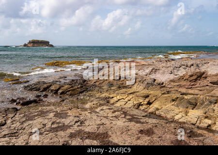 Table du Diable (Devil's Table) dans la savane des Petrifications en Martinique Banque D'Images