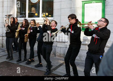 Cork, Irlande, le 26 octobre 2019. Guinness Cork Jazz Festival 42e, la ville de Cork. C'est aujourd'hui le deuxième jour de la 42e Gunniess Cork Jazz Festival qui se déroule du vendredi au lundi, groupes de jazz venus de tous les coins du monde à effectuer dans le cadre du festival. Credit : Damian Coleman Banque D'Images