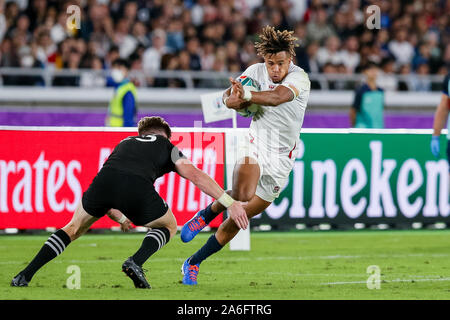 Kanagawa, Japon. 26 octobre 2019. Anthony Watson de l'Angleterre durant la Coupe du Monde de Rugby 2019 demi-finale entre la Nouvelle-Zélande et l'Angleterre au stade international de Yokohama à Kanagawa, Japon, le 26 octobre 2019. Credit : AFLO/Alamy Live News Banque D'Images