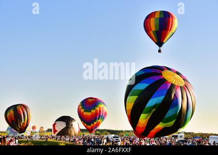 Festival de ballons des Adirondack Glenn Falls, New York State, USA Banque D'Images