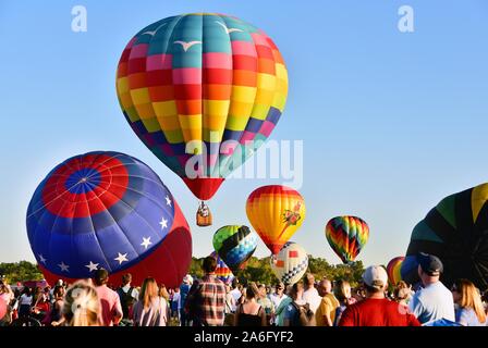 Festival de ballons des Adirondack Glenn Falls, New York State, USA Banque D'Images