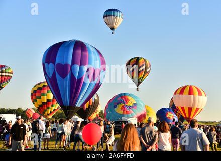 Festival de ballons des Adirondack Glenn Falls, New York State, USA Banque D'Images