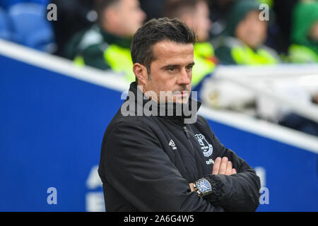 26 octobre 2019, American Express Community Stadium, Brighton et Hove, Angleterre, Premier League, Brighton et Hove Albion Everton v:Marco Silva Manager d'Everton Crédit : Phil Westlake/News Images Banque D'Images