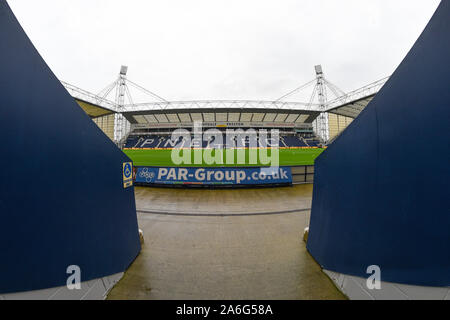 26 octobre 2019, Deepdale, Preston, England ; Sky Bet Championship, Preston North End v Blackburn Rovers : une vue générale de Deeodale, lieu de jeu d'aujourd'hui. Crédit : Richard Long/News Images Banque D'Images