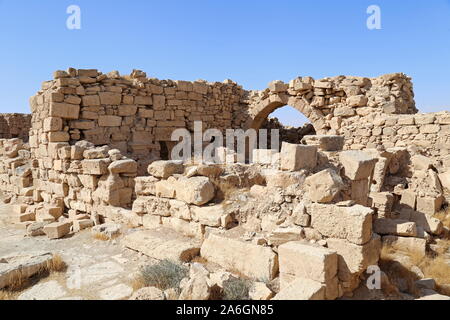 Palace Villa, Umm Ar Rasas, période romaine site classé au patrimoine mondial de l'UNESCO, gouvernorat d'Amman, Jordanie, Moyen-Orient Banque D'Images