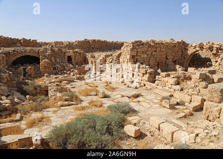 Palace Villa, Umm Ar Rasas, période romaine site classé au patrimoine mondial de l'UNESCO, gouvernorat d'Amman, Jordanie, Moyen-Orient Banque D'Images