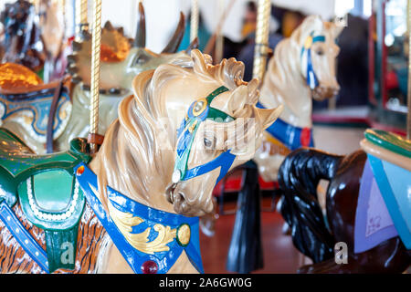 Carousel horse lors d'une foire Banque D'Images