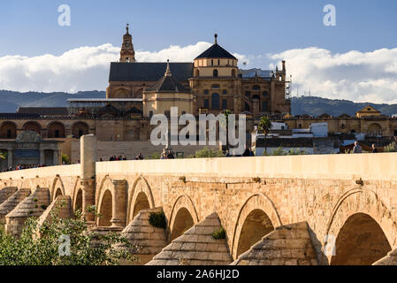 Vue de la Mezquita de Cordoue de l'Espagne. Banque D'Images