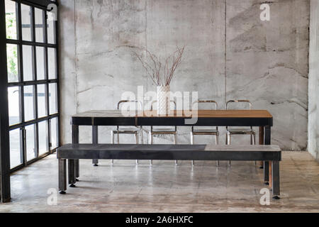 Meubles de style minimal défini dans le coffee shop, stock photo Banque D'Images