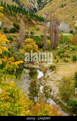 Vallée pittoresque dans la région de Hawkes Bay de l'île du nord de la Nouvelle-Zélande Banque D'Images