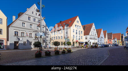 Aichach, petite ville de l'Allemagne Banque D'Images