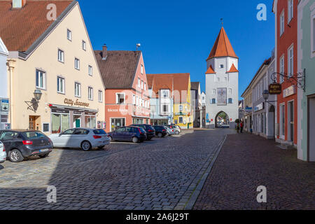 Aichach, petite ville de l'Allemagne Banque D'Images