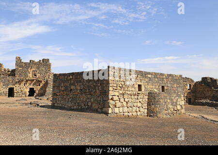 Mosquée Ayyubid, Qasr Al Azraq, château du désert de l'époque romaine, gouvernorat de Zarqa, Jordanie, Moyen-Orient Banque D'Images