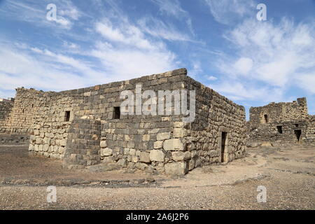 Mosquée Ayyubid, Qasr Al Azraq, château du désert de l'époque romaine, gouvernorat de Zarqa, Jordanie, Moyen-Orient Banque D'Images