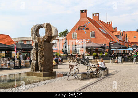 Fontaine est vu à Skagen, Danemark le 28 juillet 2019 Le Danemark Skagen est la ville la plus au nord, sur la côte est de la péninsule de Skagen Odde dans l'extrême nord du Jutland. © Michal Fludra / Alamy Live News Banque D'Images