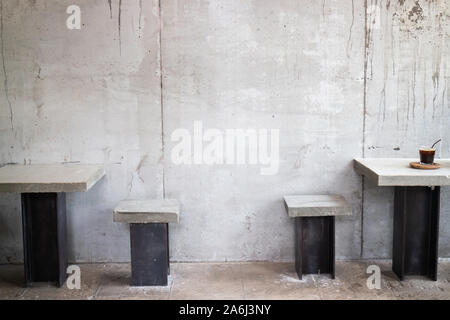 Meubles de style minimal défini dans le coffee shop, stock photo Banque D'Images