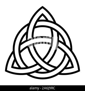 Triquetra celtique symbole knot Banque D'Images