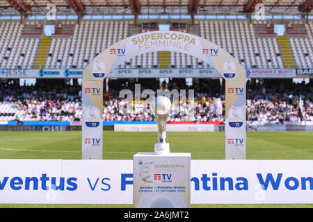 Cesena, Italie. 27 Oct, 2019. l'supercoppaduring WomenÃ vs Juventus Fiorentina'Â, la Supercoupe italienne Femmes Football à Cesena, Italie, le 27 octobre 2019 - LPS/Lisa Guglielmi Crédit : Lisa Guglielmi/fil LPS/ZUMA/Alamy Live News Banque D'Images