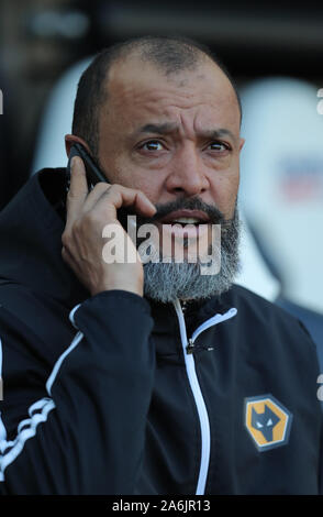 Newcastle, Royaume-Uni. 27 Oct, 2019. Nuno Espirito Santo, Wolverhampton Wanderers Fc Manager 2019 : Crédit photo Allstar Bibliothèque/Alamy Live News Crédit : Allstar Photo Library/Alamy Live News Banque D'Images