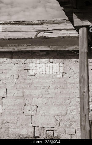 Des images d'un ranch abandonné (Ville fantôme) en milieu rural Sweetwater County, Wyoming, USA. Banque D'Images