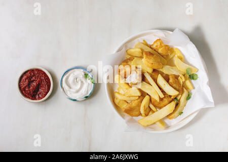 Classic fish and chips Banque D'Images