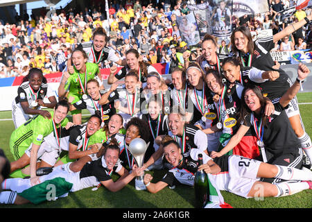 Cesena, Italie. 27 Oct, 2019. l'celebratesduring Juventus Juventus vs Fiorentina'WomenÃ Â'S, CUISINE ITALIENNE Femmes Football Supercoupe à Cesena, Italie, le 27 octobre 2019 - LPS/Lisa Guglielmi Crédit : Lisa Guglielmi/fil LPS/ZUMA/Alamy Live News Banque D'Images