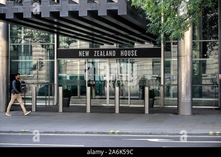 Londres, Royaume-Uni, le 7 septembre 2019 : Nouvelle Zélande Maison est l'accueil de la mission diplomatique de la Nouvelle-Zélande auprès de l'United Kingdom Banque D'Images