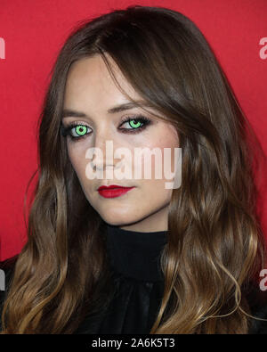 HOLLYWOOD, LOS ANGELES, CALIFORNIE, USA - Le 26 octobre : L'actrice Billie Lourd Port Louis Vuitton arrive à FX's 'American Horror Story' 100e épisode fête au Hollywood Forever Cemetery, le 26 octobre 2019 à Hollywood, Los Angeles, Californie, USA. (Photo par Xavier Collin/Image Press Office) Banque D'Images