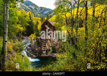 L'emblématique usine de cristal dans les montagnes du Colorado Banque D'Images