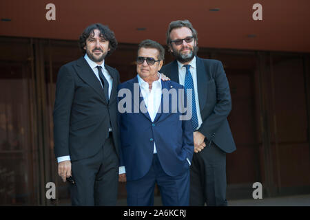 Simone Isola, Vittorio Cecchi Gori et Marco Spagnoli assister le tapis rouge du film 'Cecchi Gori. Una famiglia italiana' lors de la 14ème Festival du Film de Rome Banque D'Images