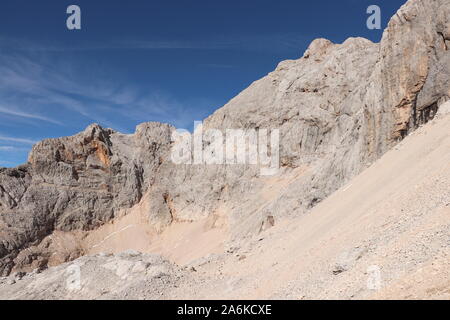 Le Mont Triglav de Planika hut Banque D'Images