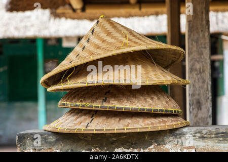 Asiatiques traditionnels chapeaux coniques, Ubud, Bali, Indonésie, Asie du Sud, Asie Banque D'Images