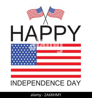 Le 4 juillet Jour de l'indépendance United States Vector Illustration Illustration de Vecteur