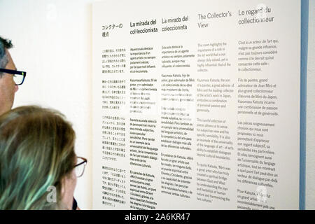 Barcelone Espagne,Catalogne Catalunya,Parc de Montjuic,Fondation Fundacio Joan Miro,Musée d'art contemporain,intérieur,galerie,e Banque D'Images