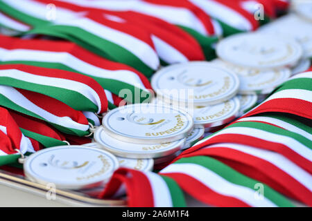 Cesena, Italie, 27 octobre 2019, le medaglie au cours de la Juventus vs Fiorentina - Femmes Femmes Football Supercoupe italienne - Crédit : LPS/Lisa Guglielmi/Alamy Live News Banque D'Images